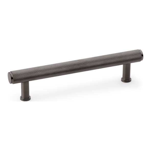 AW809-128-DBZPVD • 128mm c/c • Dark Bronze • Alexander & Wilks Crispin Knurled T-Bar Cupboard Pull Handle